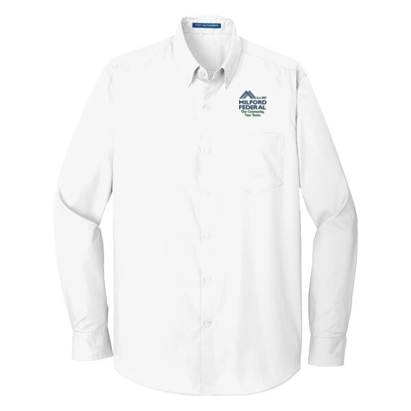   - Long Sleeve Carefree Poplin Shirt Thumbnail