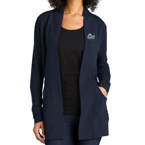   - Ladies Microterry Cardigan Thumbnail