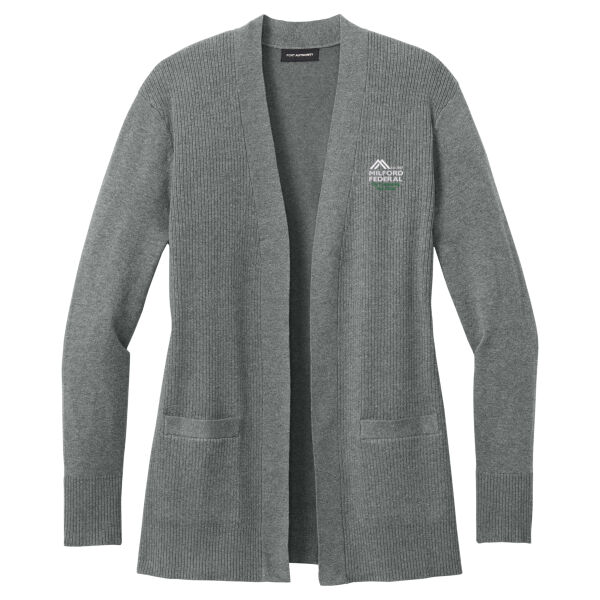   - Women's Easy Care Open Front Cardigan Sweater Thumbnail